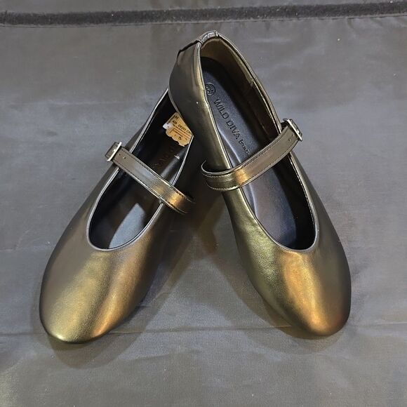 BRAND NEW WILD DIVA LOUNGS MARY-JANE SLIP-ON WOMEN"S FLAT - Picture 11 of 13